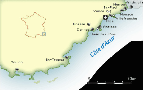 Map Of Monte Carlo France French Riviera Map and Guide