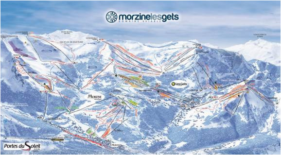Map Of Morzine France Pistenplan Les Portes Du soleil Morzine Avoriaz Les Gets Cha Tel