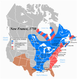 Map Of New France 1600 New France Wikipedia