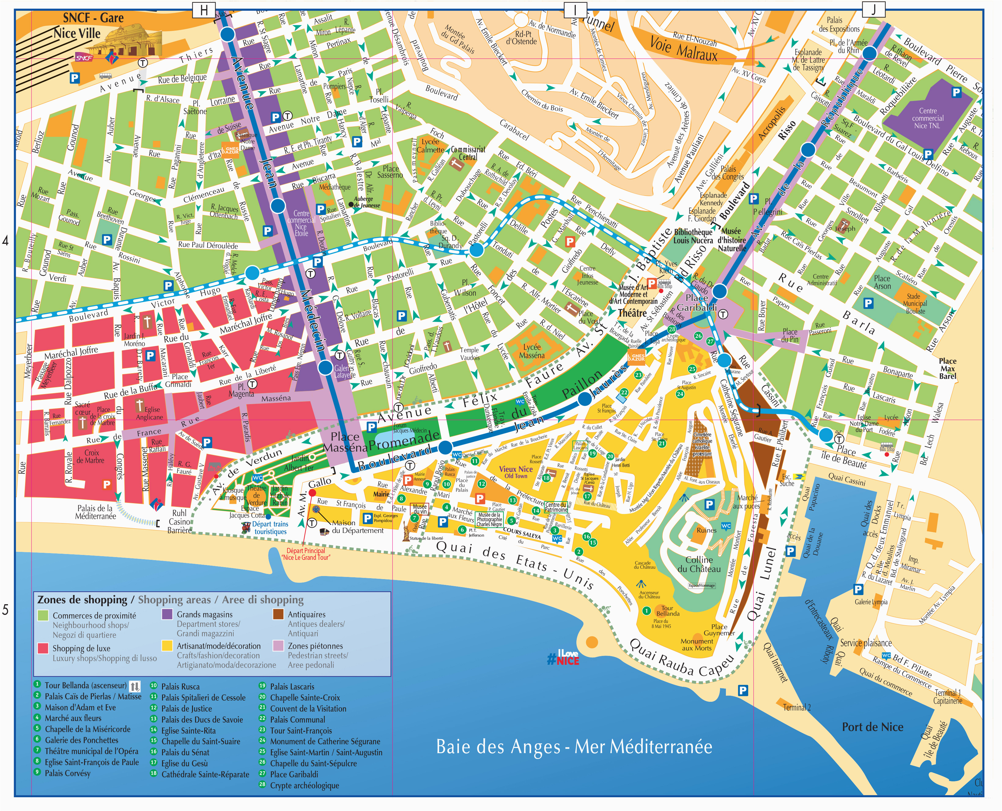 Map Of Nice France City Centre Maps and Brochures Of Nice Ca Te D Azur