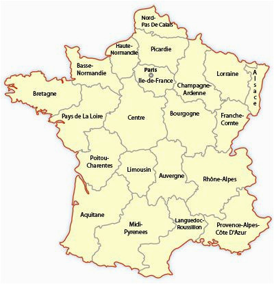 Map Of normandy and Brittany France Regional Map Of France Europe Travel