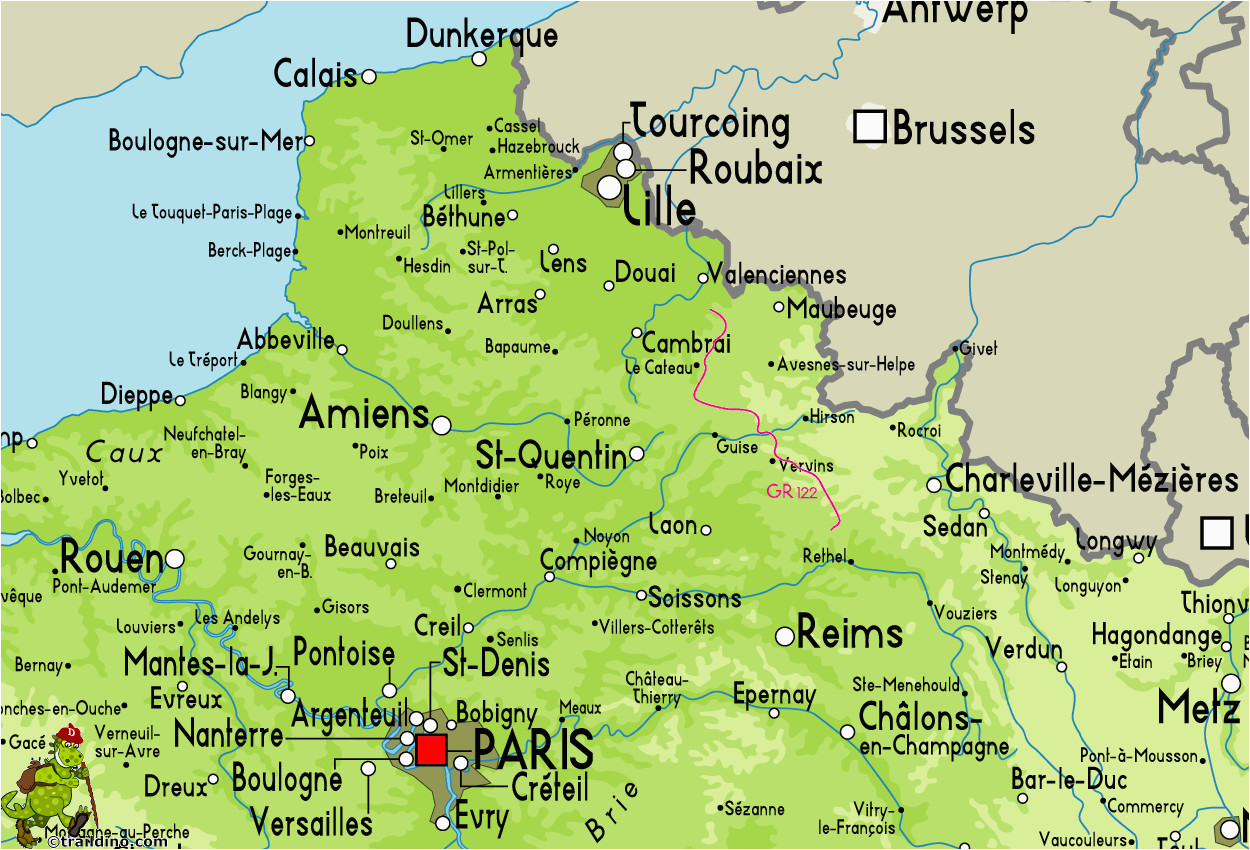 Map Of northern France and Belgium Map Of northern France Belgium Kameroperafestival