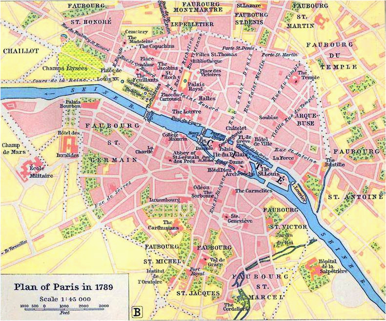 Map Of Paris France and Surrounding areas Contemporary and Historical Maps Of Paris France