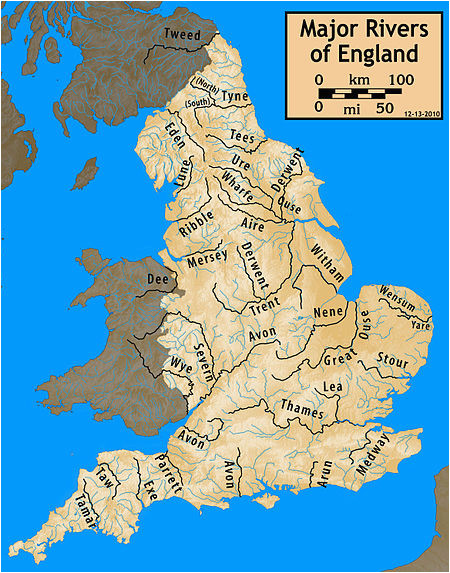 Map Of Rivers In England Longest Rivers Of the United Kingdom Revolvy