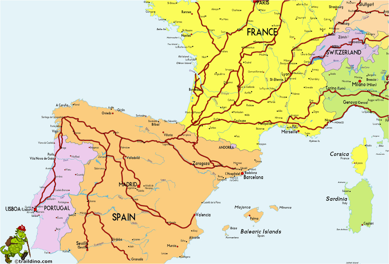 Map Of Santiago De Compostela Spain Santiago De Compostela Pilgrims Way