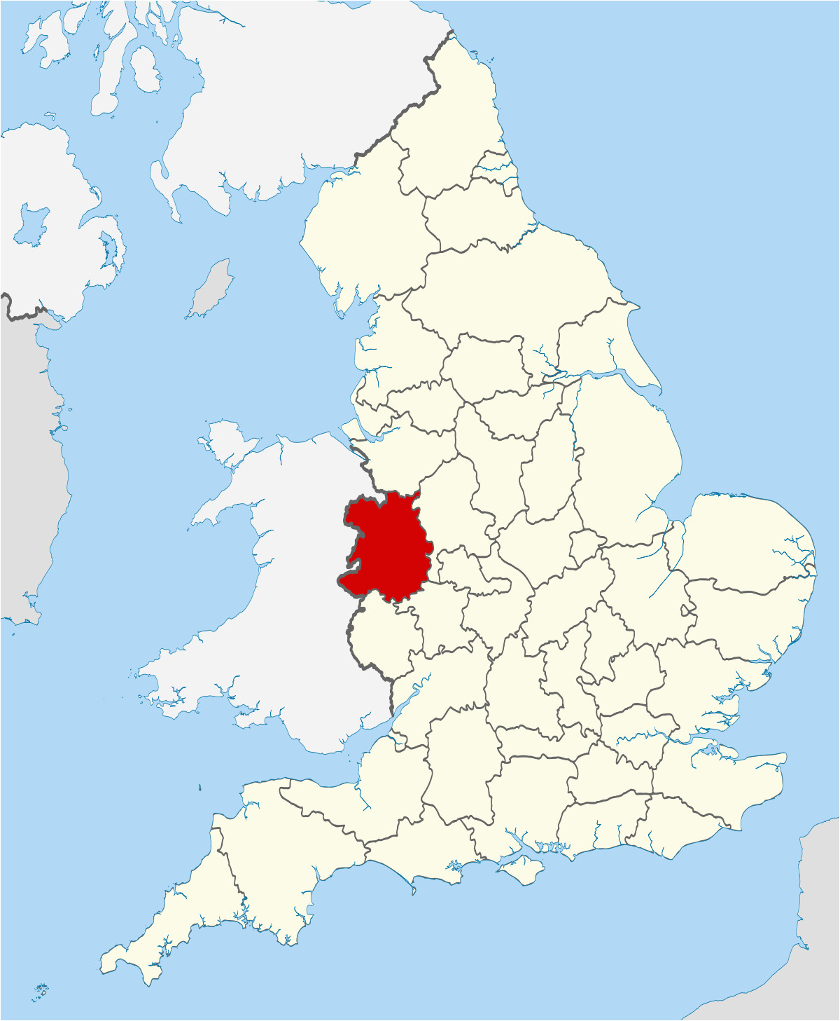 Map Of Shropshire England Grade Ii Listed Buildings In Shropshire Council H Z Wikipedia