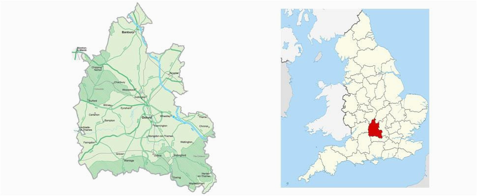 Map Of south England with towns Map Of Oxfordshire Visit south East England