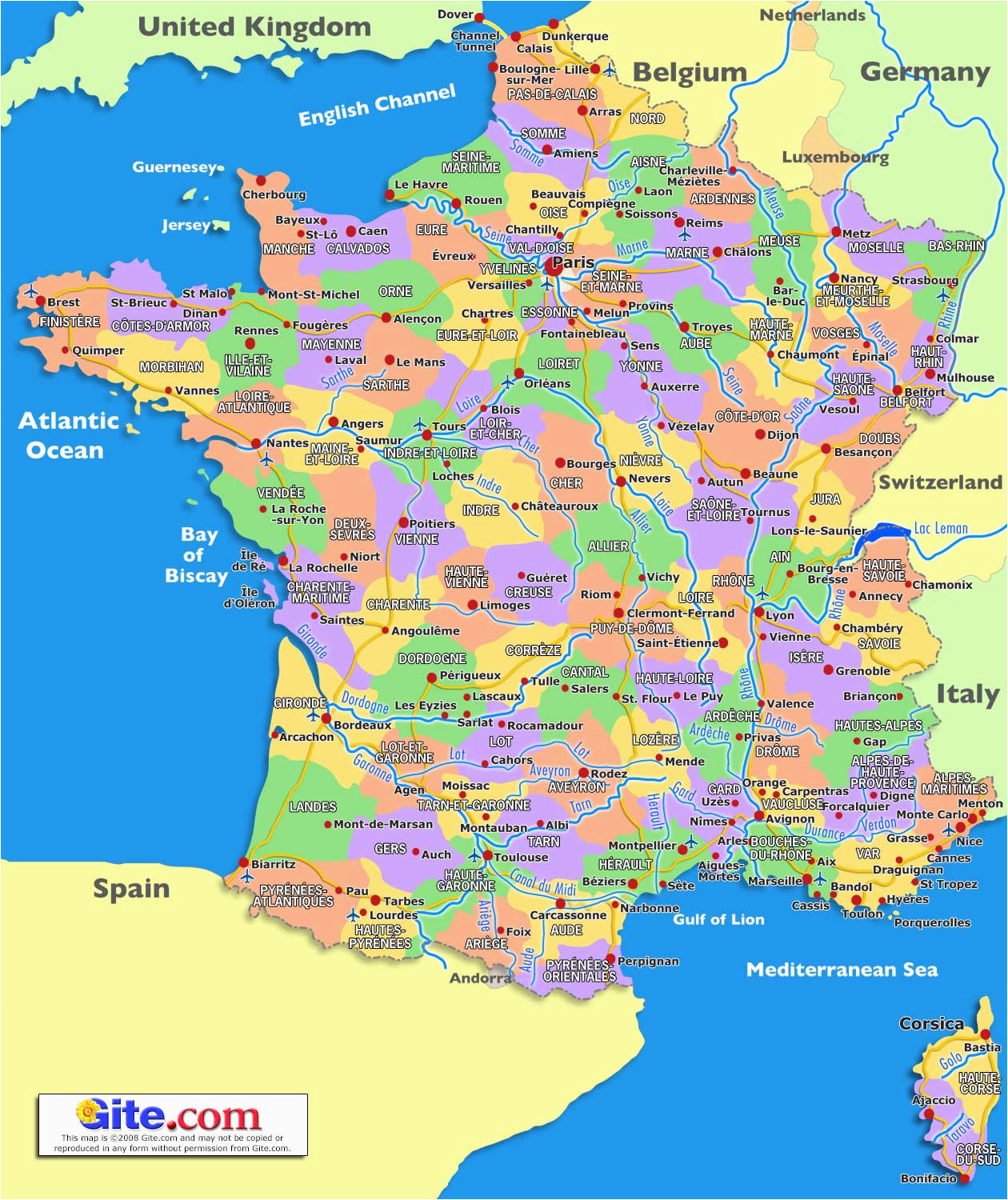 Map Of south France with Cities Guide to Places to Go In France south Of France and Provence