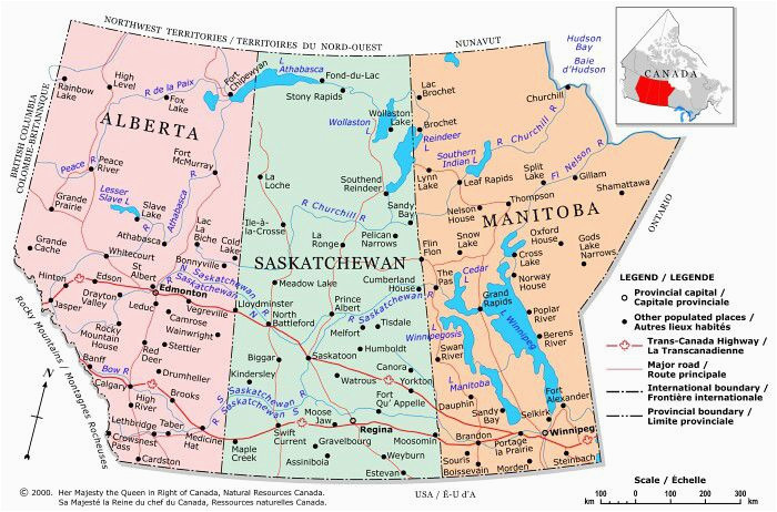 Map Of southern Saskatchewan Canada Plan Your Trip with these 20 Maps Of Canada