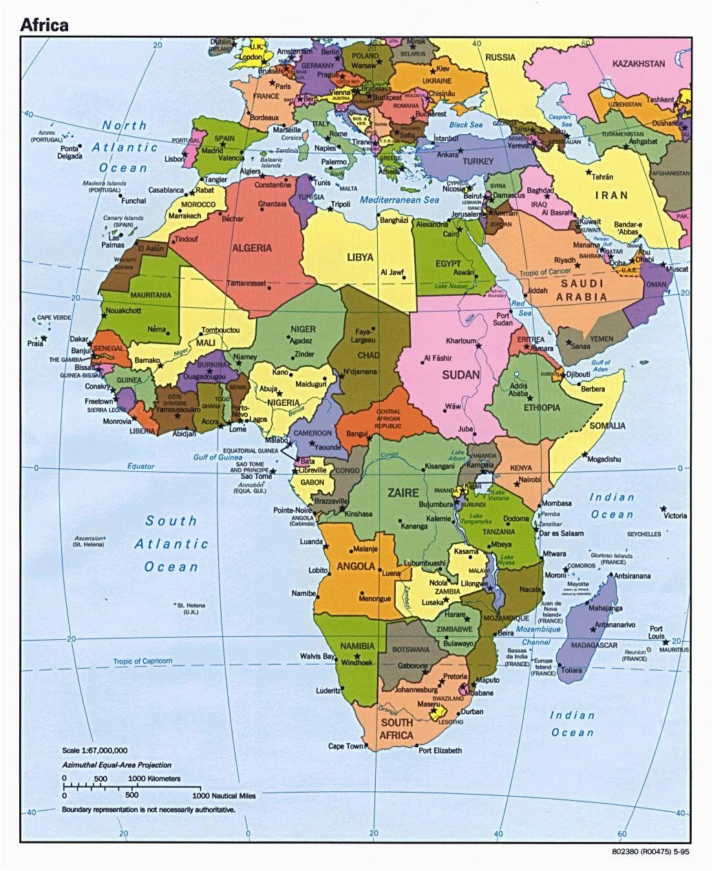 Map Of Spain and Africa Map Of Africa Update Here is A 2012 Political Map Of Africa that