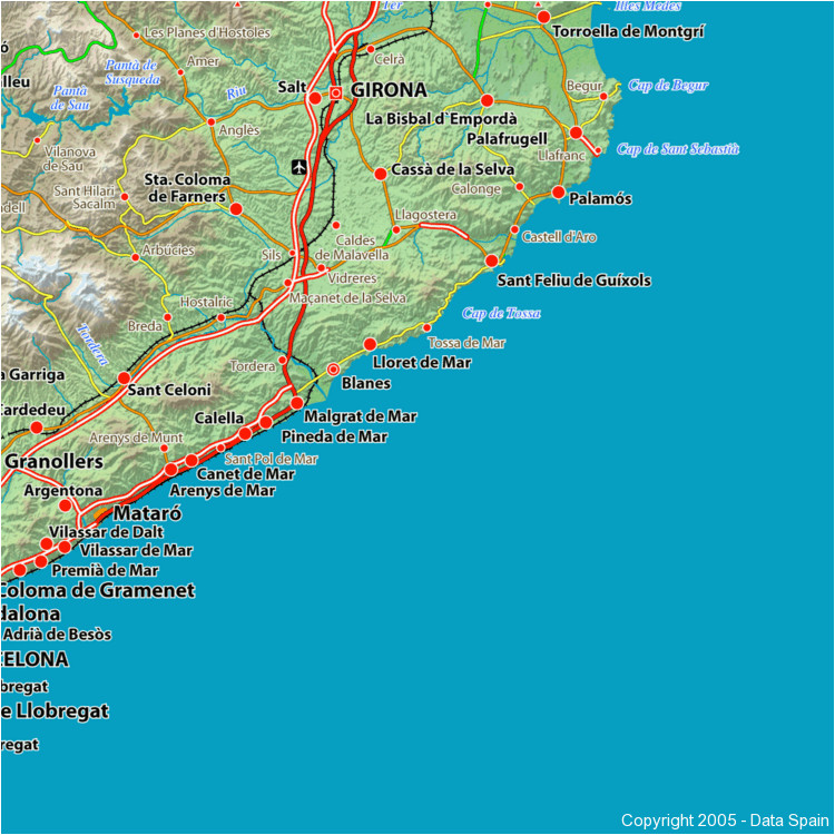 Map Of Spain Showing Airports Large Map Of Spain S Cities and Regions