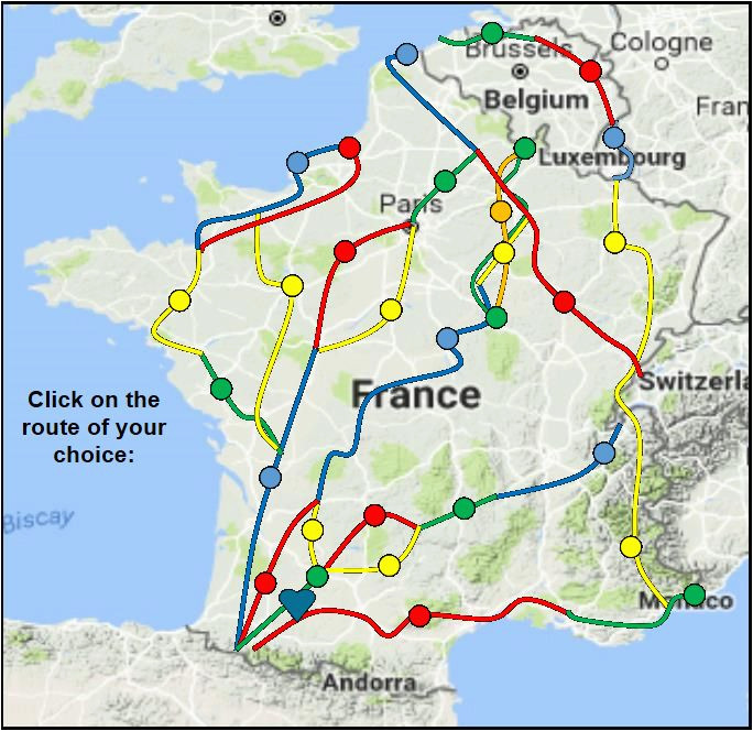 Map Of Spain with Distances Index Map Of Chemins De St Jacques and Other Long Distance Paths In