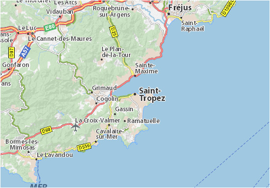 Map Of St Tropez France Saint Tropez Map Detailed Maps for the City Of Saint Tropez