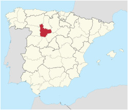 Map Of Valladolid Spain Province Of Valladolid Wikipedia