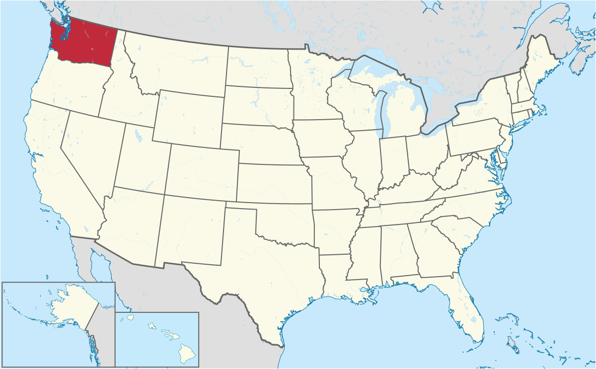 Map Of Washington and Canada Washington State Wikipedia