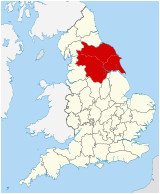 Map Of Yorkshire County England Yorkshire Wikipedia