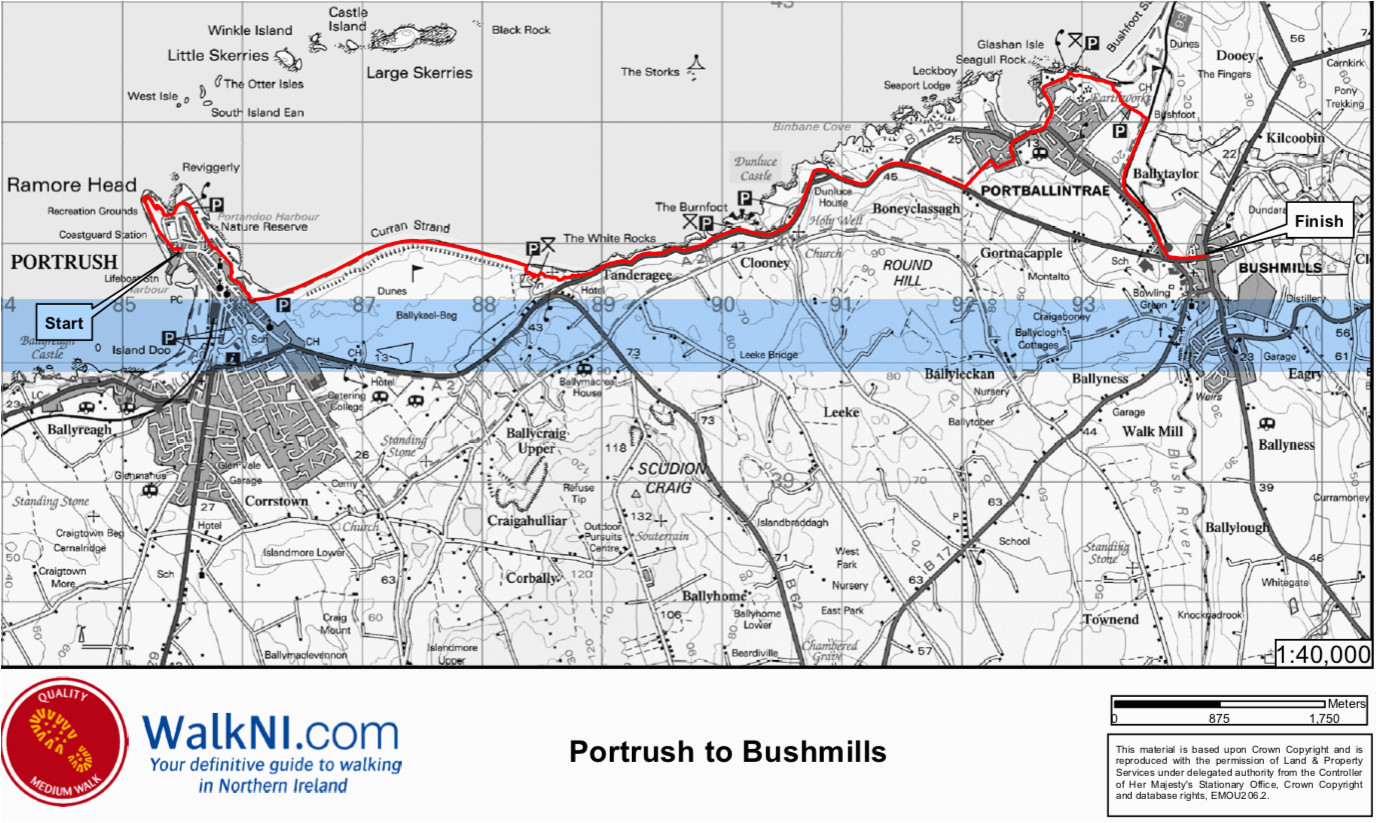 Map Portrush northern Ireland the Guide to Bushmills Visit Portrush