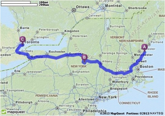 Map Quest Ontario Canada Map Quest Ohio Driving Directions From Ogunquit Maine to