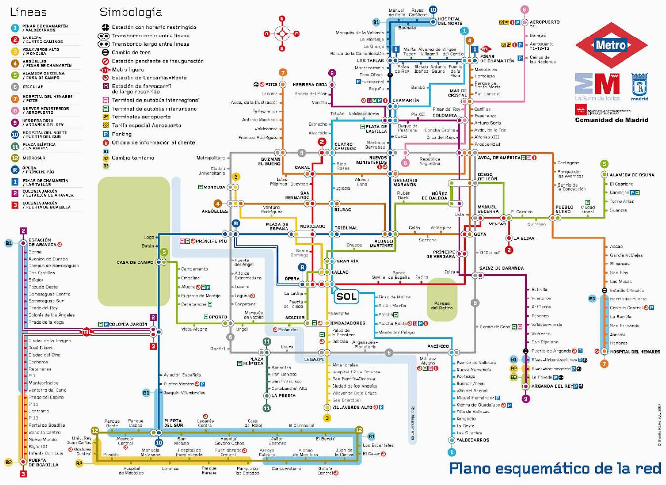 Metro Map Of Madrid Spain Madrid Metro Map Madrid Spain Mappery M A P D D D N D D
