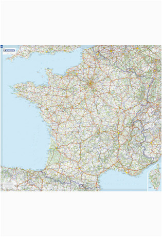Michelin Road Maps France France Laminated Wall Map 111 X 100 Cm Michelin Maptogo