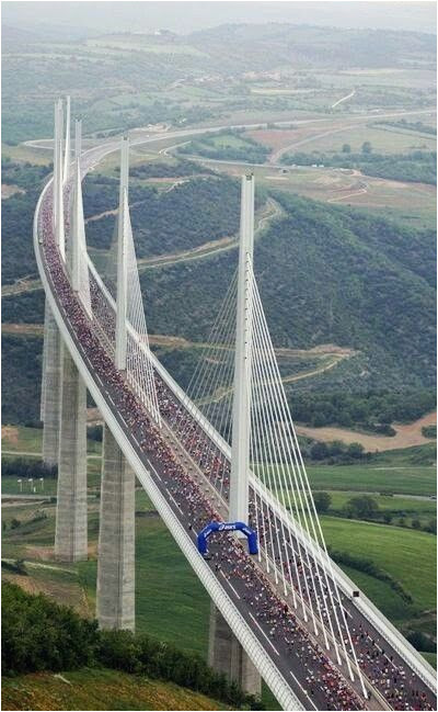 Millau Viaduct France Map Runner S Marathon On Millau Viaduct Bridge France Thanks but Not