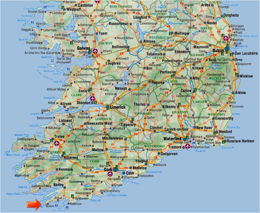 Mizen Head Ireland Map Moja Zielona Irlandia Post No 104 Wszystko O Mizen Head