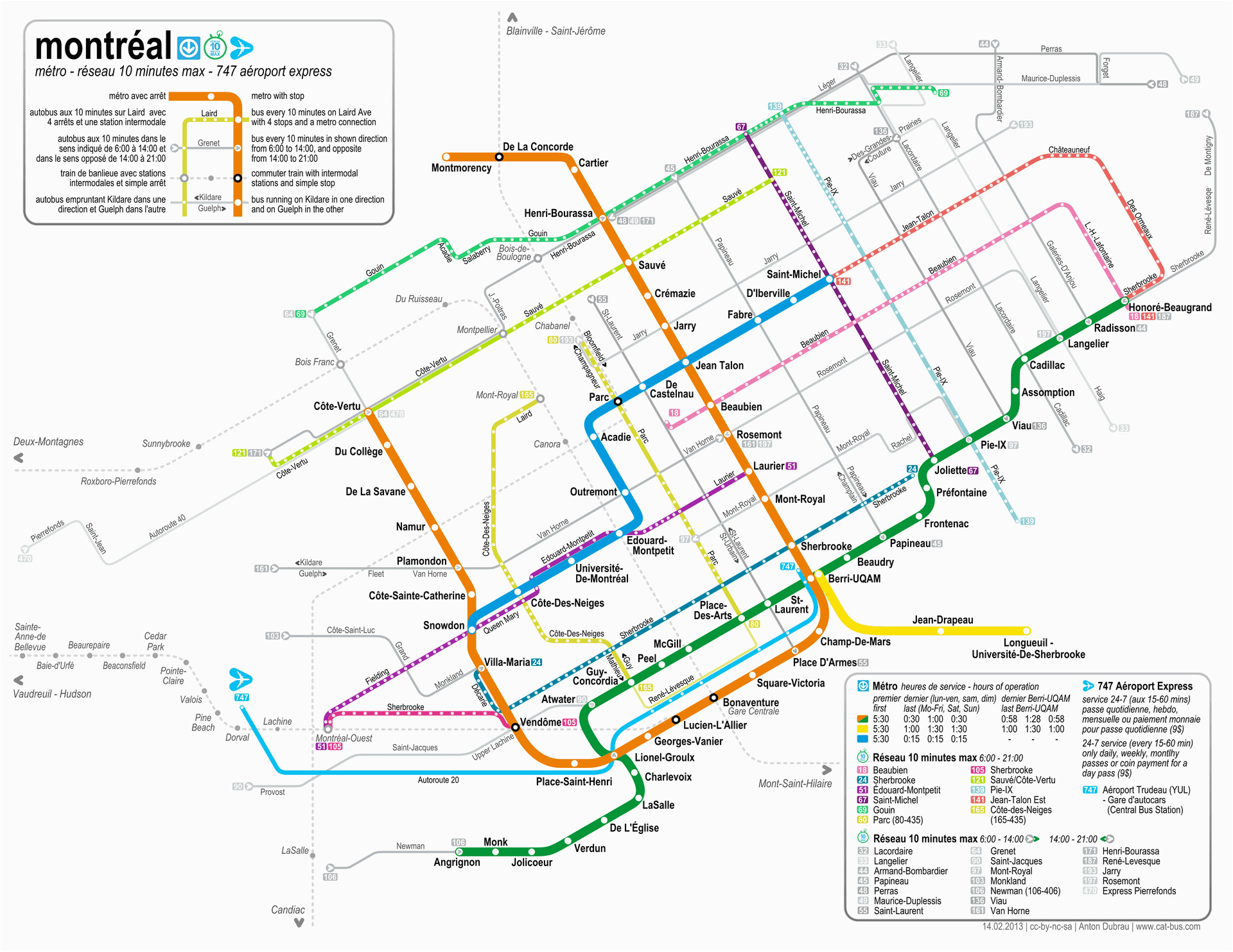 Montreal Canada Metro Map Montreal Buses Map and Guide for Visitors to Montreal