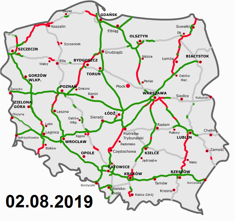 Motorway Map Of France Highways In Poland Wikipedia