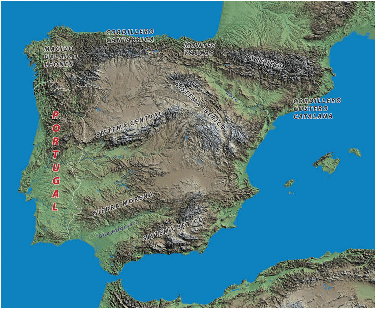 Mountain Ranges In Spain Map Geography the Spanish Biker
