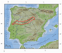 Mountains Of Spain Map Sistema Central Wikipedia