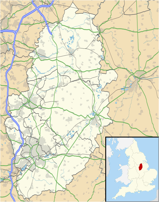 Nottingham England Map List Of Windmills In Nottinghamshire Wikipedia