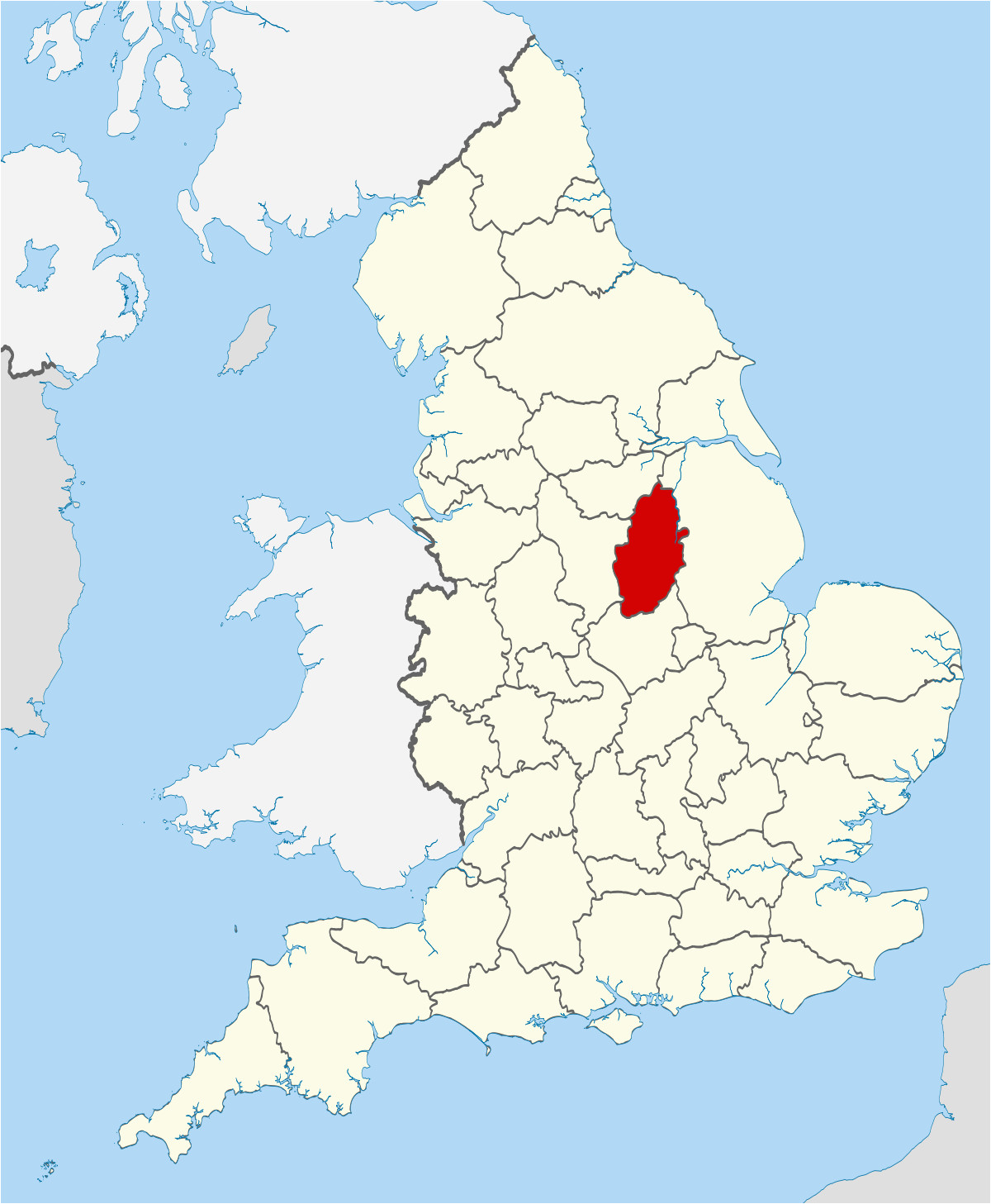 Nottingham Map Of England Grade I Listed Buildings In Nottinghamshire Wikipedia