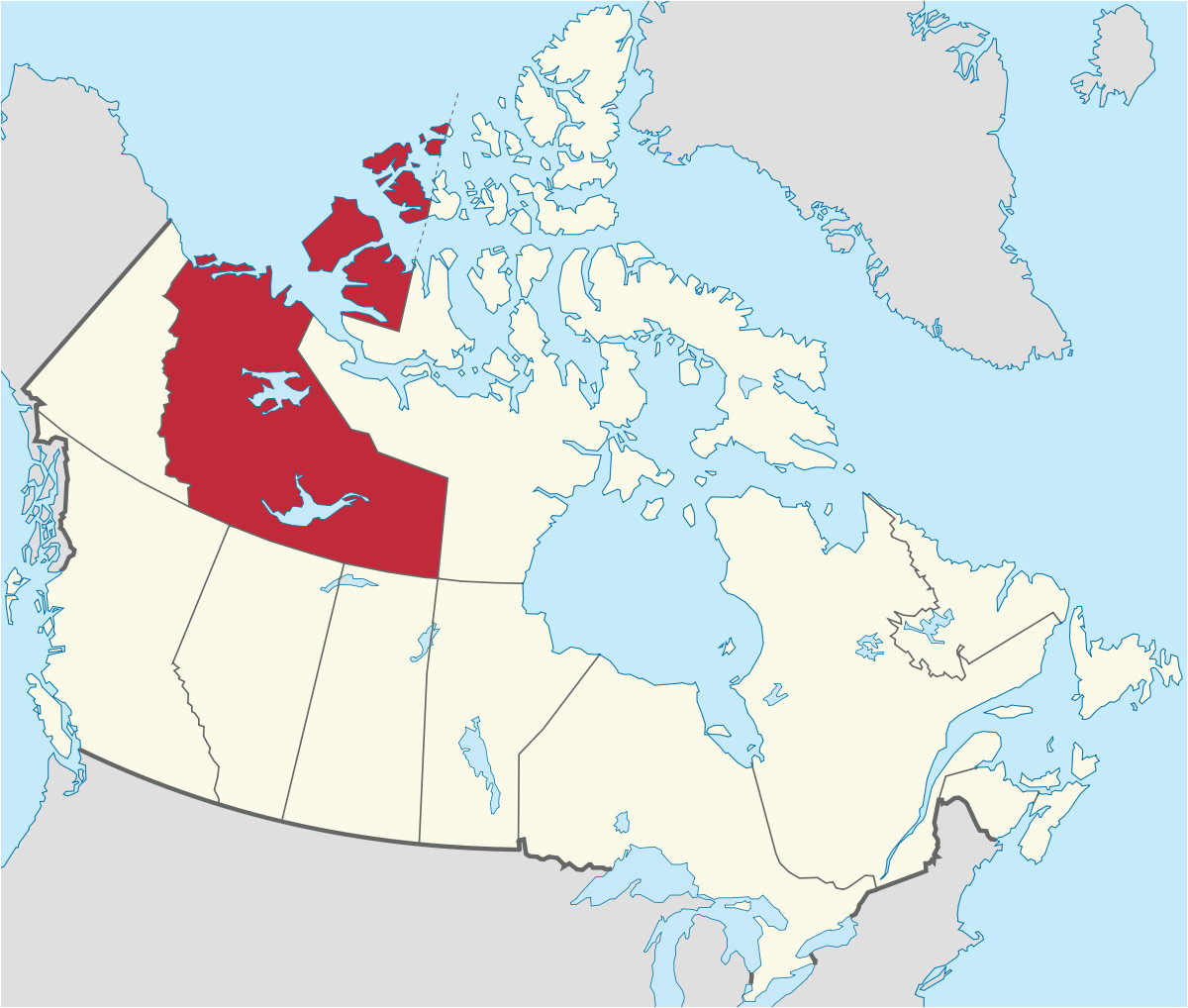 Nwt Canada Map nordwest Territorien Wikipedia
