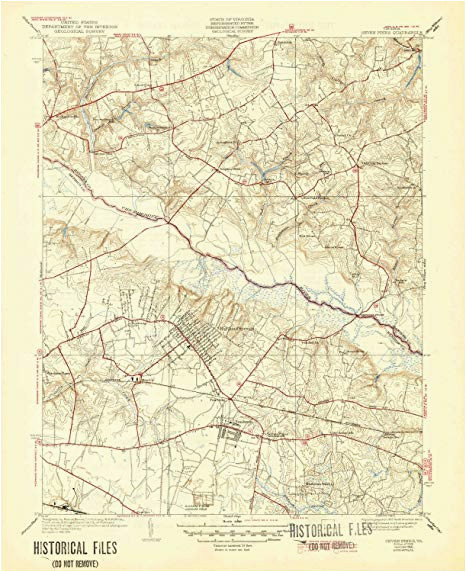 Old topographic Maps Of New England Amazon Com Yellowmaps Seven Pines Va topo Map 1 31680