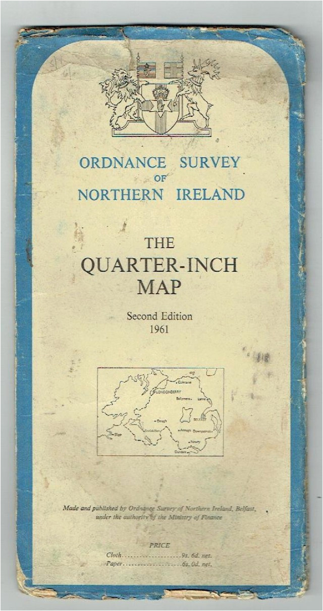 Os Map northern Ireland Johns Bookshop ordnance Survey Of northern Ireland