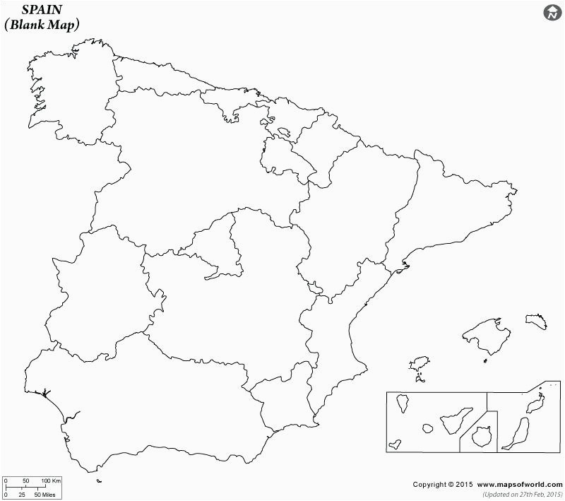 Plain Map Of Spain Spain Map Coloring Page Golfpachuca Com