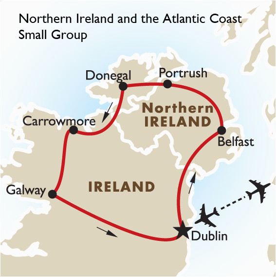 Portrush Ireland Map northern Ireland the atlantic Coast Ireland Goway