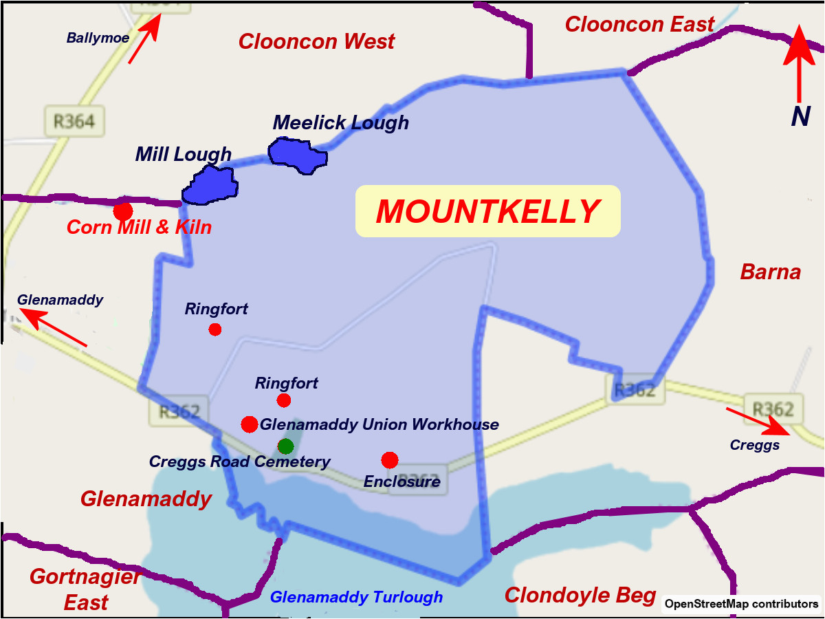 Protestant Ireland Map Mountkelly