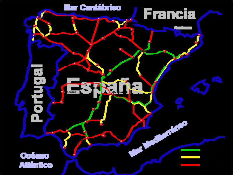 Rail Spain Map Spain Railways Skyscrapercity