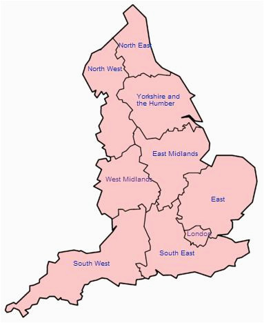 Regions In England Map File Regions Of England Jpg Wikimedia Commons