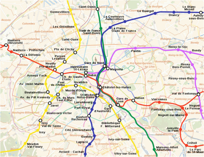 Rer France Map Reseau Express Regional Wikipedia