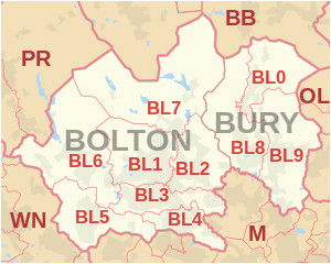 Rossendale Map England Bl Postcode area Wikipedia