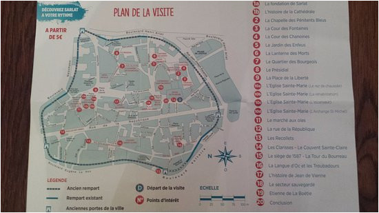 Sarlat France Map Plan De La Cite Historique De Sarlat Picture Of tourist