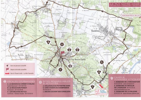 Saumur France Map L Aoc Parcours Saumur Puy Notre Dame Picture Of Le