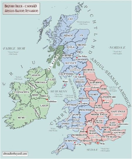 Shires In England Map Anglo Saxon Invasion Of the British isles Anglofile Map