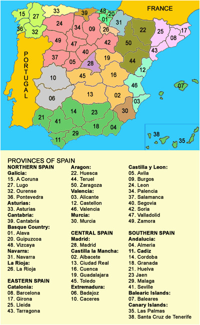 Show Me A Map Of Spain Map Of Provinces Of Spain Travel Journal Ing In 2019 Provinces