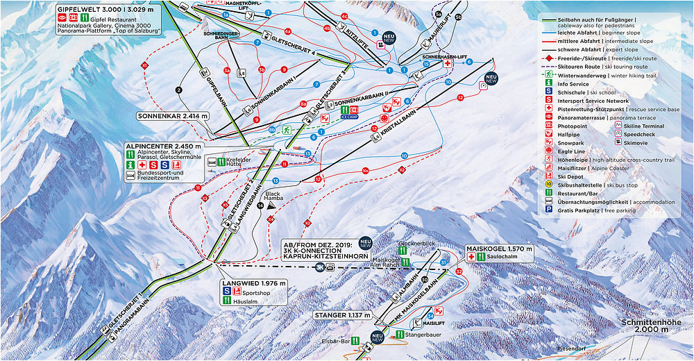 Ski Resorts Spain Map Bergfex Ski Resort Kitzsteinhorn Kaprun Skiing Holiday