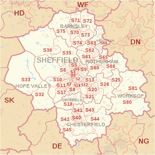 South England Postcode Map S Postcode area Wikipedia