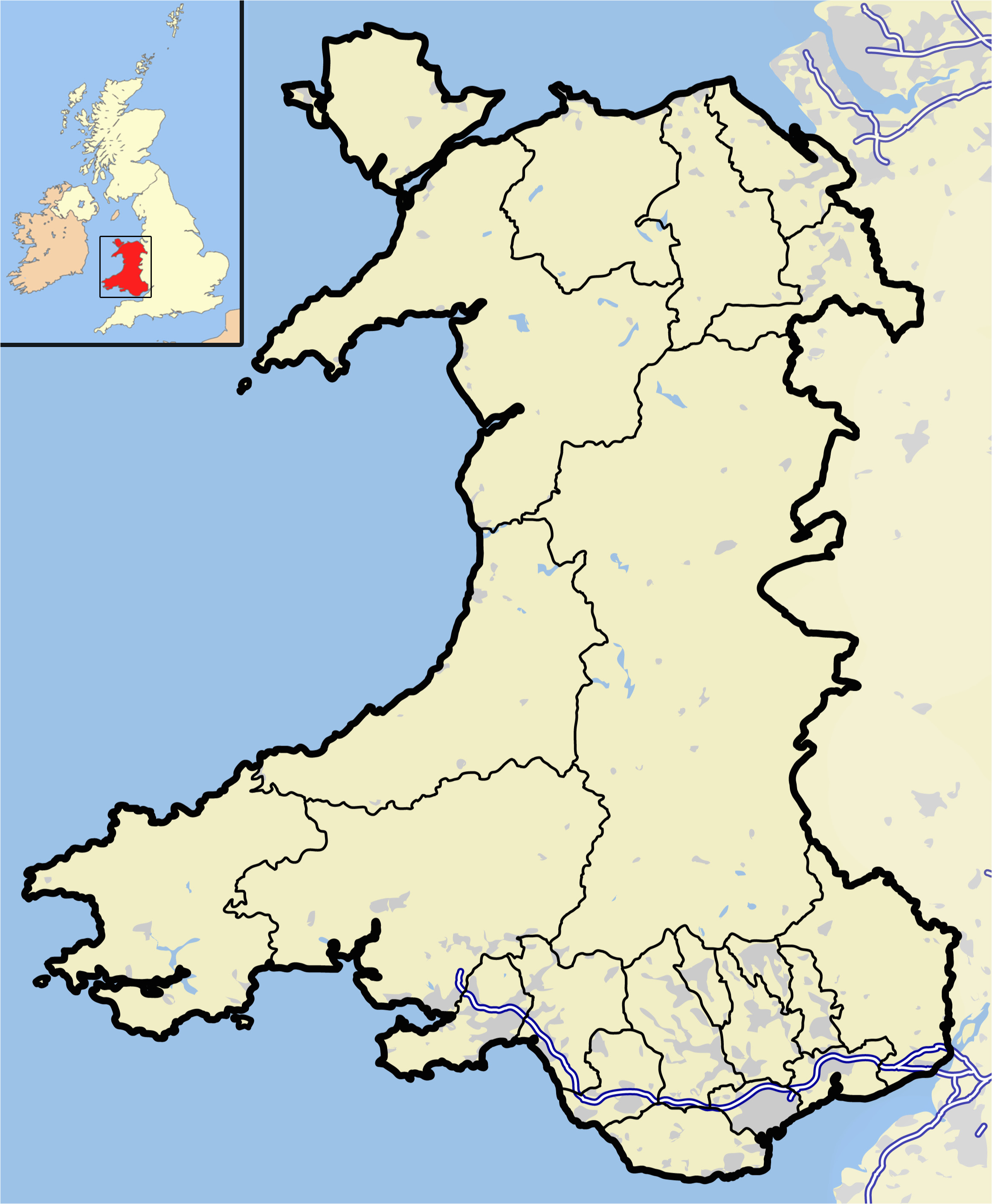 South Of England Map Uk File Wales Outline Map with Uk Png Wikimedia Commons