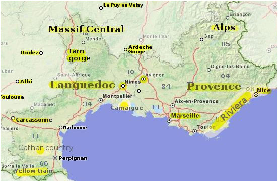 South Of France Map Coast the south Of France An Essential Travel Guide